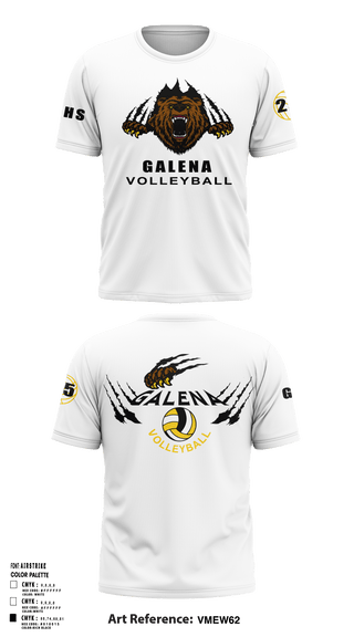Short Sleeve Performance Shirt, Galena High School Volleyball, Women's Volleyball, Teamtime, Team time, sublimation, custom sports apparel, team uniforms, spirit wear, spiritwear, sports uniforms, custom shirts, team store, custom team store, fundraiser sports, apparel fundraiser