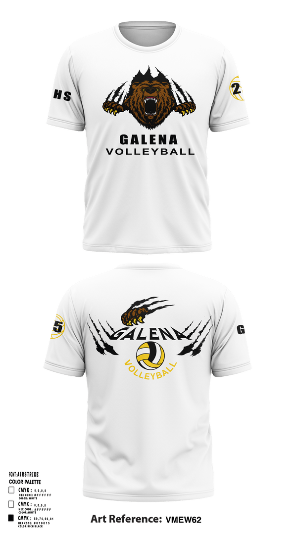 Short Sleeve Performance Shirt, Galena High School Volleyball, Women's Volleyball, Teamtime, Team time, sublimation, custom sports apparel, team uniforms, spirit wear, spiritwear, sports uniforms, custom shirts, team store, custom team store, fundraiser sports, apparel fundraiser