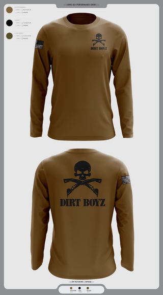 Long Sleeve Performance Shirt, Dirt boyz, Air Force, Teamtime, Team time, sublimation, custom sports apparel, team uniforms, spirit wear, spiritwear, sports uniforms, custom shirts, team store, custom team store, fundraiser sports, apparel fundraiser