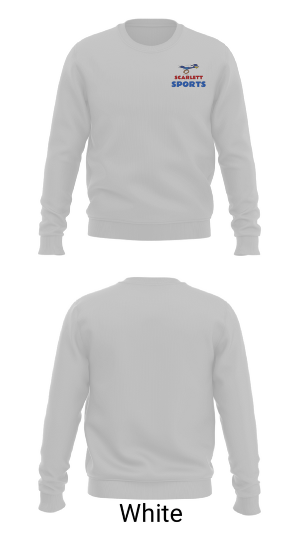 Crew Neck Sweatshirt, Scarlett Middle School Cross Country, Cross Country, Teamtime, Team time, sublimation, custom sports apparel, team uniforms, spirit wear, spiritwear, sports uniforms, custom shirts, team store, custom team store, fundraiser sports, apparel fundraiser