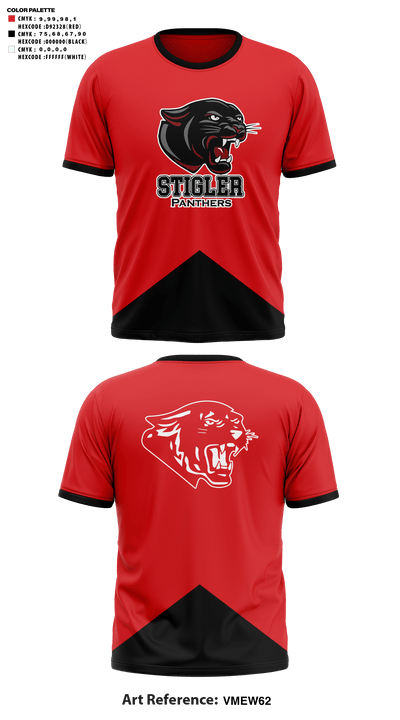 Stigler Middle School Cheer 10121480 Short Sleeve Performance Shirt - 41