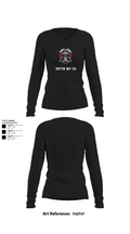 527th MP CO 93660019 Women's Long Sleeve V-neck Shirt - 22