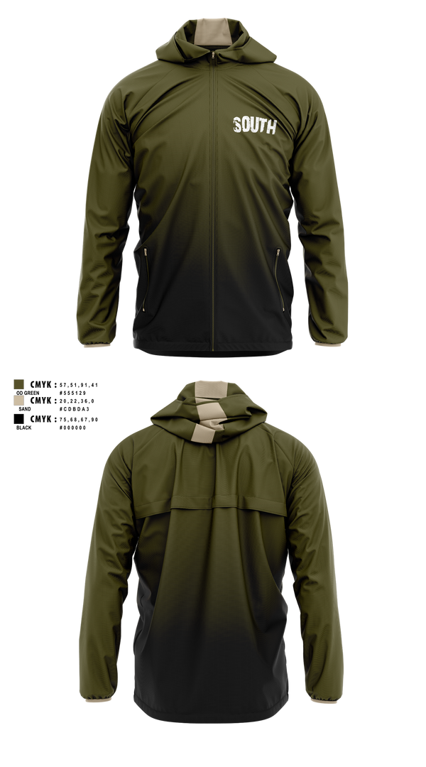 Windbreaker, South’s Boot Camp, , Teamtime, Team time, sublimation, custom sports apparel, team uniforms, spirit wear, spiritwear, sports uniforms, custom shirts, team store, custom team store, fundraiser sports, apparel fundraiser