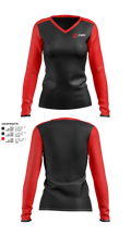PWR 25214030 Women's Long Sleeve V-neck Shirt - 2