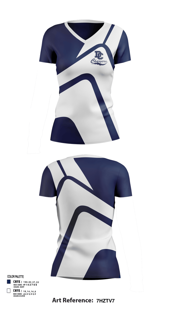 Womens Short Sleeve Vneck Shirt, Dassel-Cokato Middle School, Spirit Store, Teamtime, Team time, sublimation, custom sports apparel, team uniforms, spirit wear, spiritwear, sports uniforms, custom shirts, team store, custom team store, fundraiser sports, apparel fundraiser