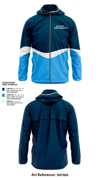 Windbreaker, La Plata High School Lady Warriors, Spirit Store, Teamtime, Team time, sublimation, custom sports apparel, team uniforms, spirit wear, spiritwear, sports uniforms, custom shirts, team store, custom team store, fundraiser sports, apparel fundraiser