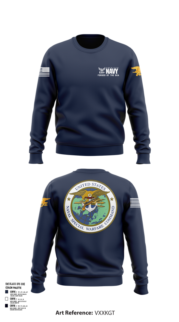 Crew Neck Sweatshirt, SEAL Team, Navy, Teamtime, Team time, sublimation, custom sports apparel, team uniforms, spirit wear, spiritwear, sports uniforms, custom shirts, team store, custom team store, fundraiser sports, apparel fundraiser