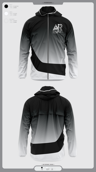 Windbreaker, AIR HVAC, , Teamtime, Team time, sublimation, custom sports apparel, team uniforms, spirit wear, spiritwear, sports uniforms, custom shirts, team store, custom team store, fundraiser sports, apparel fundraiser