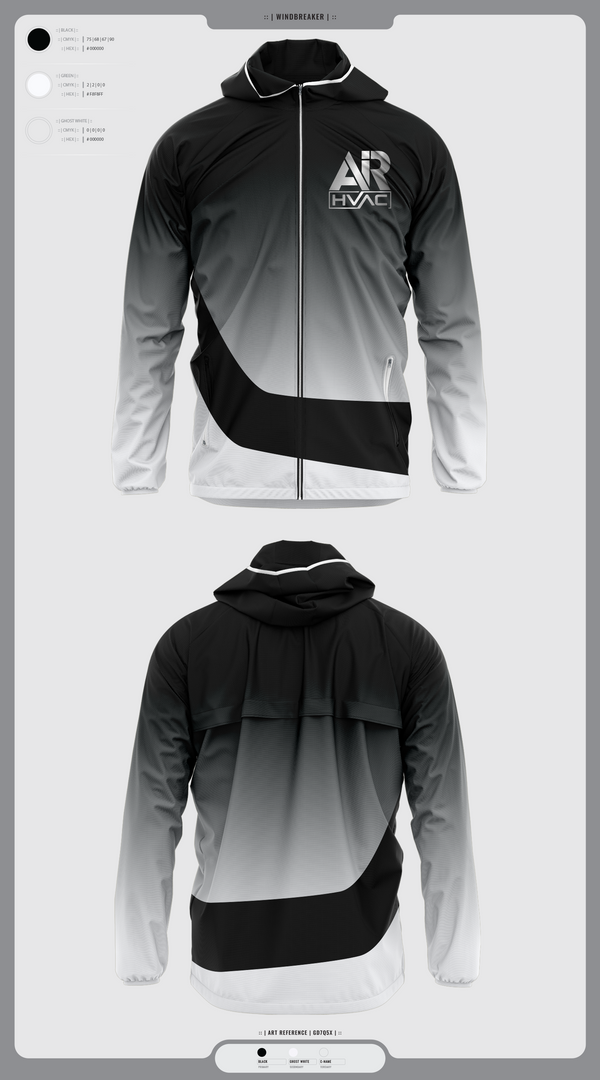 Windbreaker, AIR HVAC, , Teamtime, Team time, sublimation, custom sports apparel, team uniforms, spirit wear, spiritwear, sports uniforms, custom shirts, team store, custom team store, fundraiser sports, apparel fundraiser