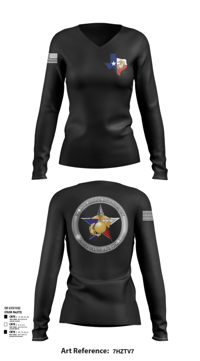 Goodfellow AFB MCD 8795837 Women's Long Sleeve V-neck Shirt - 123