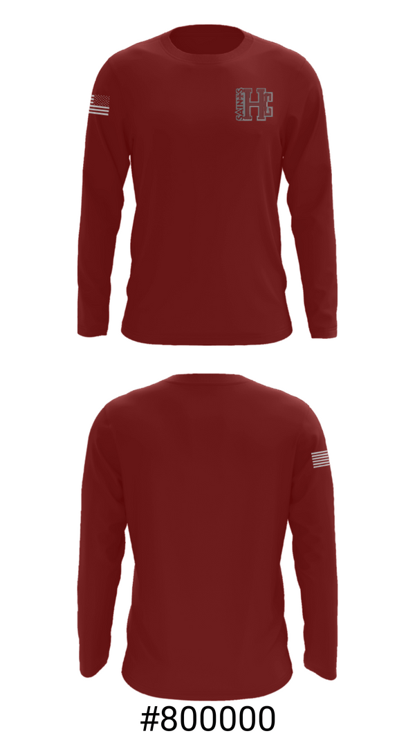 Long Sleeve Performance Shirt, Holy Cross College Tennis, Tennis, Teamtime, Team time, sublimation, custom sports apparel, team uniforms, spirit wear, spiritwear, sports uniforms, custom shirts, team store, custom team store, fundraiser sports, apparel fundraiser