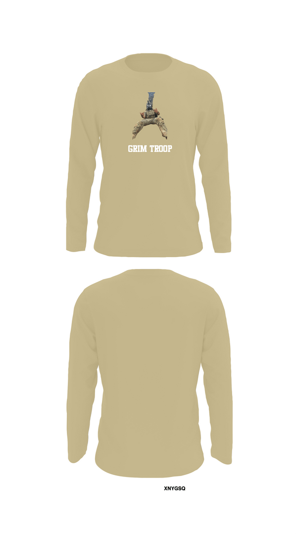 Long Sleeve Performance Shirt, Grim Troop, Army, Teamtime, Team time, sublimation, custom sports apparel, team uniforms, spirit wear, spiritwear, sports uniforms, custom shirts, team store, custom team store, fundraiser sports, apparel fundraiser