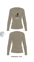 West Creek High School Cross Country 66177699 Women's Long Sleeve V-neck Shirt - 28