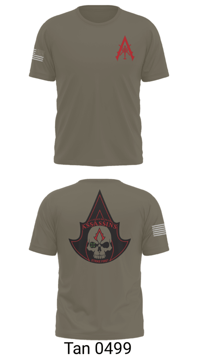 A Co. 1-3 AB 9856173 Old School Cotton Feel Shirt - 70