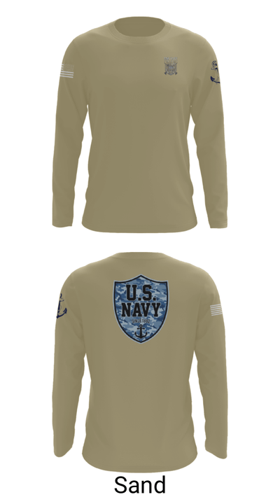 CVN 77 George HW Bus 94572783 Long Sleeve Performance Shirt - 48