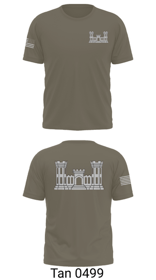 Old School Cotton Feel Shirt, 250TH ENGINEERING COMPANY, National Guard, Teamtime, Team time, sublimation, custom sports apparel, team uniforms, spirit wear, spiritwear, sports uniforms, custom shirts, team store, custom team store, fundraiser sports, apparel fundraiser