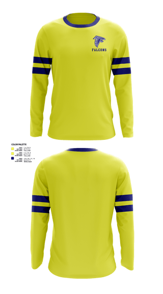 Long Sleeve Performance Shirt, Falcons, Men's Basketball, Teamtime, Team time, sublimation, custom sports apparel, team uniforms, spirit wear, spiritwear, sports uniforms, custom shirts, team store, custom team store, fundraiser sports, apparel fundraiser