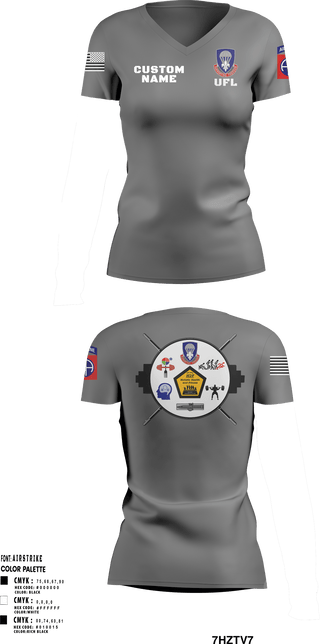 Womens Short Sleeve Vneck Shirt, 82nd ADSB H2F, Army, Teamtime, Team time, sublimation, custom sports apparel, team uniforms, spirit wear, spiritwear, sports uniforms, custom shirts, team store, custom team store, fundraiser sports, apparel fundraiser