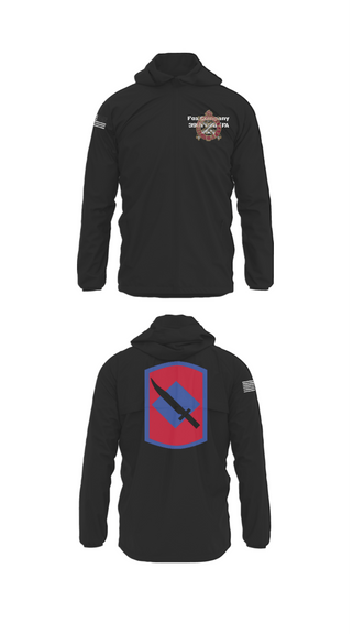 Windbreaker, Fox Company 39th BSB (FA FSC), National Guard, Teamtime, Team time, sublimation, custom sports apparel, team uniforms, spirit wear, spiritwear, sports uniforms, custom shirts, team store, custom team store, fundraiser sports, apparel fundraiser