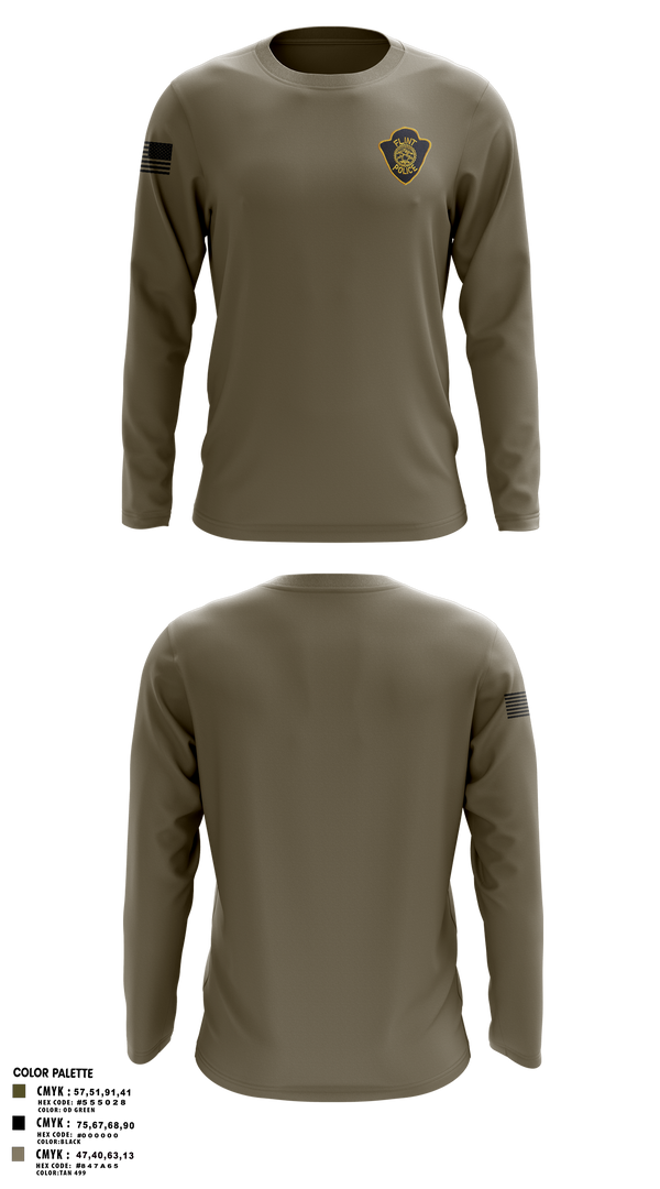 Long Sleeve Performance Shirt, City of Flint Police, Police, Teamtime, Team time, sublimation, custom sports apparel, team uniforms, spirit wear, spiritwear, sports uniforms, custom shirts, team store, custom team store, fundraiser sports, apparel fundraiser