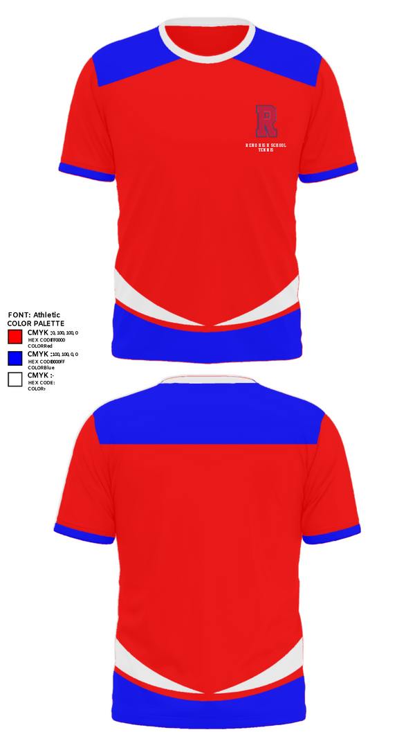 Short Sleeve Performance Shirt, Reno High School Tennis, Tennis, Teamtime, Team time, sublimation, custom sports apparel, team uniforms, spirit wear, spiritwear, sports uniforms, custom shirts, team store, custom team store, fundraiser sports, apparel fundraiser