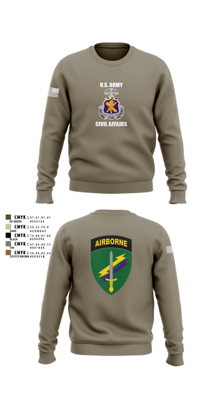 Crew Neck Sweatshirt, Civil Affairs Schoolhouse, , Teamtime, Team time, sublimation, custom sports apparel, team uniforms, spirit wear, spiritwear, sports uniforms, custom shirts, team store, custom team store, fundraiser sports, apparel fundraiser