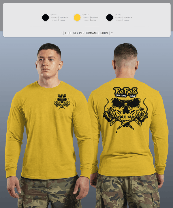 Long Sleeve Performance Shirt, PeReZ Tattoos, , Teamtime, Team time, sublimation, custom sports apparel, team uniforms, spirit wear, spiritwear, sports uniforms, custom shirts, team store, custom team store, fundraiser sports, apparel fundraiser