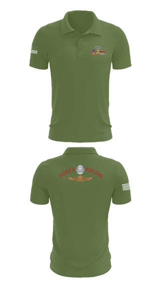 Short Sleeve Performance Polo, B Co. 3rd Recon BnForce Reconnaissance, Marines, Teamtime, Team time, sublimation, custom sports apparel, team uniforms, spirit wear, spiritwear, sports uniforms, custom shirts, team store, custom team store, fundraiser sports, apparel fundraiser