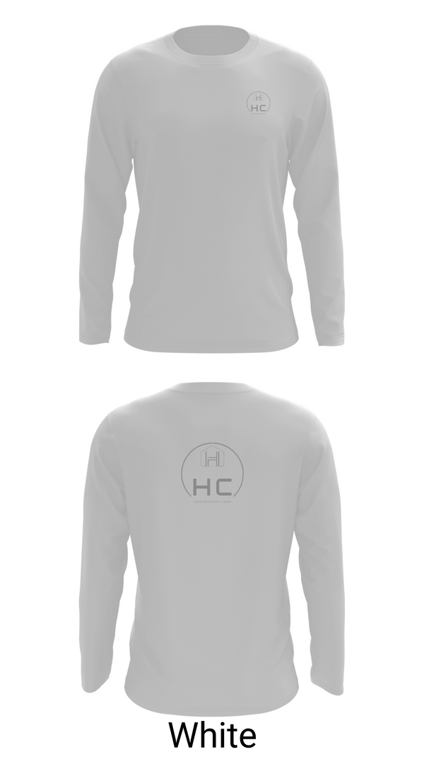 Long Sleeve Performance Shirt, HC CONSTRUCTION, , Teamtime, Team time, sublimation, custom sports apparel, team uniforms, spirit wear, spiritwear, sports uniforms, custom shirts, team store, custom team store, fundraiser sports, apparel fundraiser
