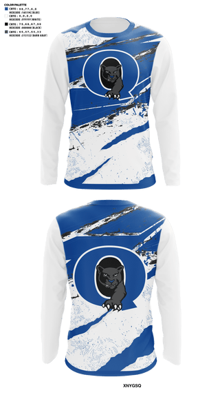 Long Sleeve Performance Shirt, Quakertown Community Senior High School Cross Country, Cross Country, Teamtime, Team time, sublimation, custom sports apparel, team uniforms, spirit wear, spiritwear, sports uniforms, custom shirts, team store, custom team store, fundraiser sports, apparel fundraiser