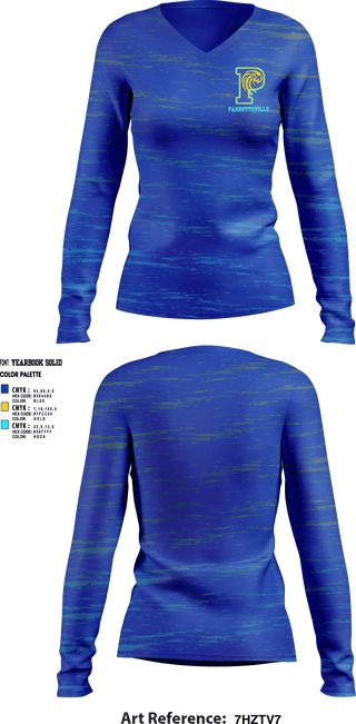 Womens Long Sleeve Vneck Shirt, Parrottsville, , Teamtime, Team time, sublimation, custom sports apparel, team uniforms, spirit wear, spiritwear, sports uniforms, custom shirts, team store, custom team store, fundraiser sports, apparel fundraiser
