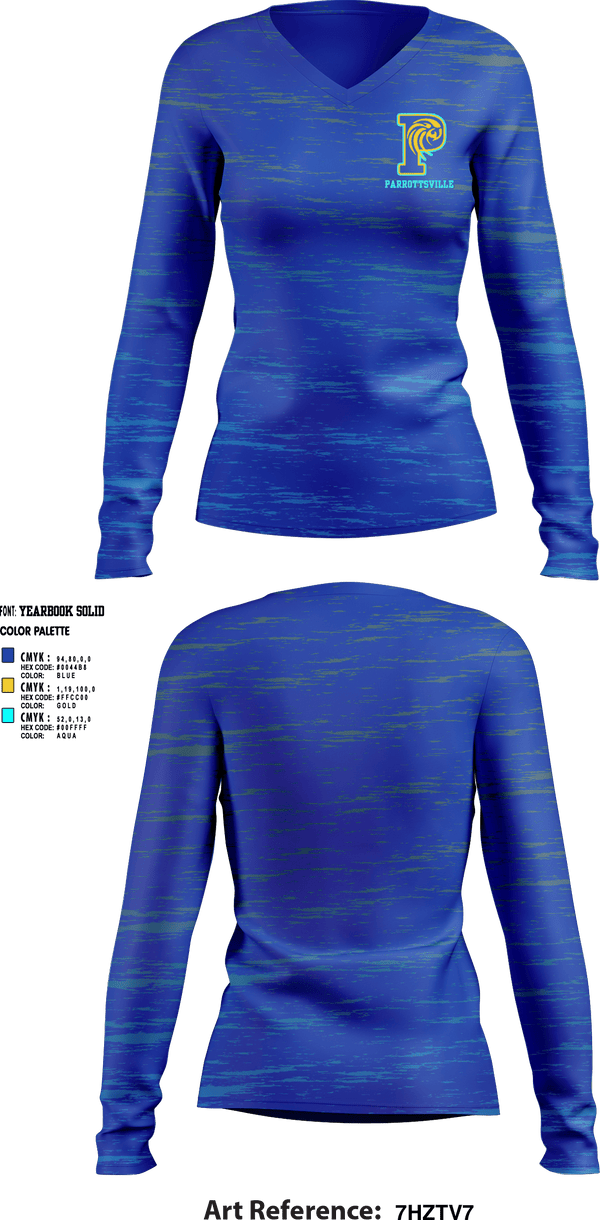 Womens Long Sleeve Vneck Shirt, Parrottsville, , Teamtime, Team time, sublimation, custom sports apparel, team uniforms, spirit wear, spiritwear, sports uniforms, custom shirts, team store, custom team store, fundraiser sports, apparel fundraiser
