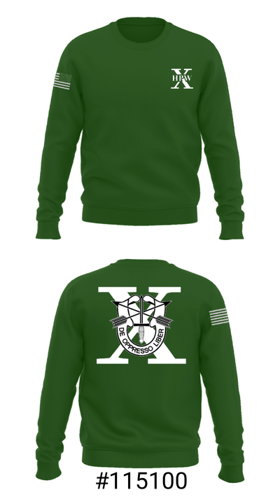 10th Special Forces HPW 55640979 Crew Neck Sweatshirt - 16