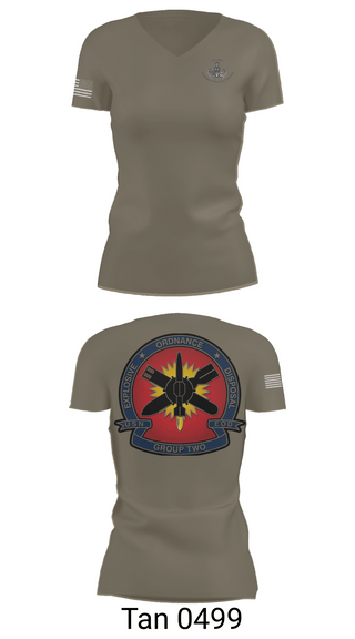 Womens Short Sleeve Vneck Shirt, EODMU 2, , Teamtime, Team time, sublimation, custom sports apparel, team uniforms, spirit wear, spiritwear, sports uniforms, custom shirts, team store, custom team store, fundraiser sports, apparel fundraiser