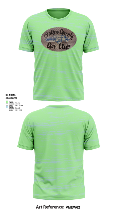 Saline county Car Club 67890987 Short Sleeve Performance Shirt - 1