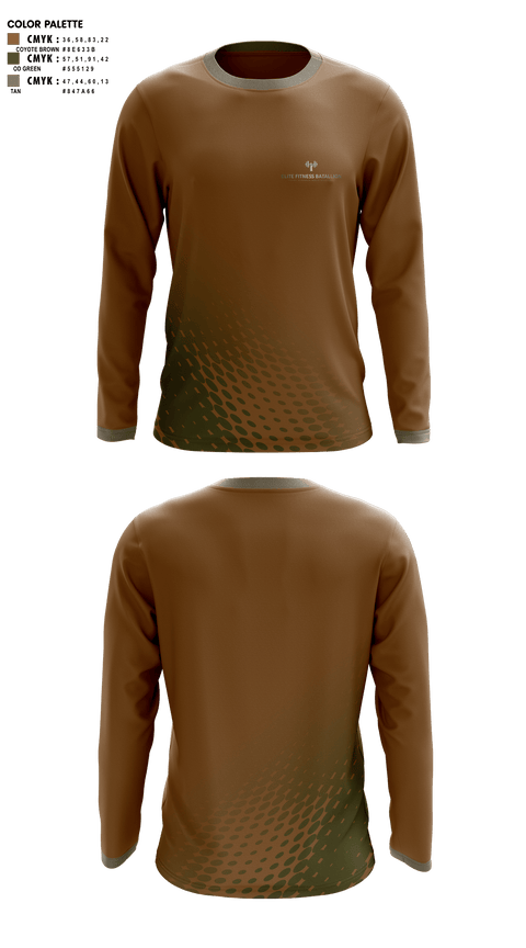 Long Sleeve Performance Shirt, ELITE BATALLION, Cross Country, Teamtime, Team time, sublimation, custom sports apparel, team uniforms, spirit wear, spiritwear, sports uniforms, custom shirts, team store, custom team store, fundraiser sports, apparel fundraiser