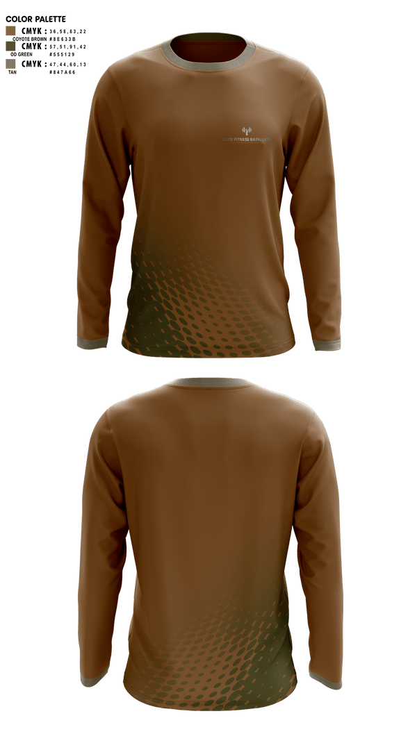 Long Sleeve Performance Shirt, ELITE BATALLION, Cross Country, Teamtime, Team time, sublimation, custom sports apparel, team uniforms, spirit wear, spiritwear, sports uniforms, custom shirts, team store, custom team store, fundraiser sports, apparel fundraiser