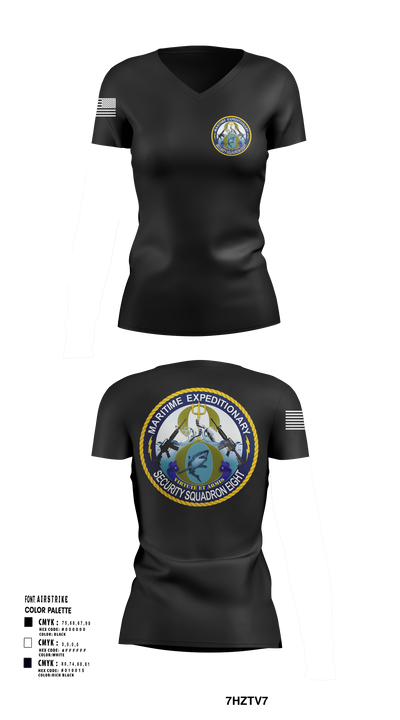 MSRON 8 41955379 Women's Short Sleeve V-neck Shirt - 108