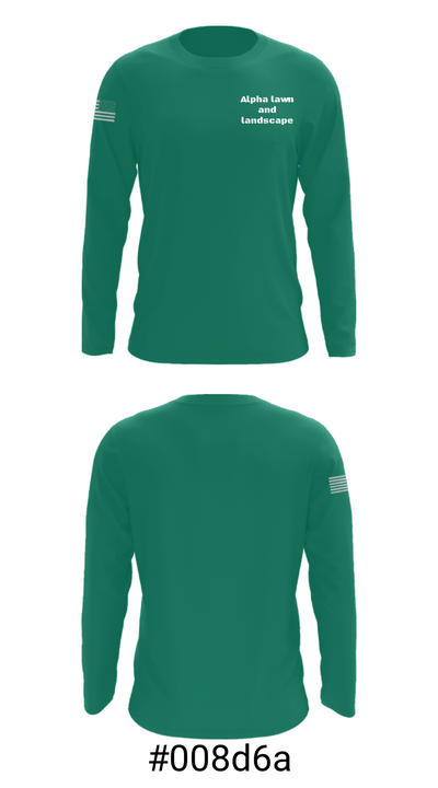 Alpha lawn and landscape 21925949 Long Sleeve Performance Shirt - 24