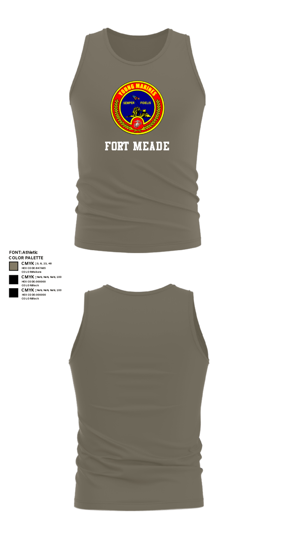 Tank Top, Fort meade, Marines, Teamtime, Team time, sublimation, custom sports apparel, team uniforms, spirit wear, spiritwear, sports uniforms, custom shirts, team store, custom team store, fundraiser sports, apparel fundraiser