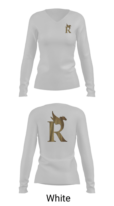 Rickover Naval Academy 18537176 Women's Long Sleeve V-neck Shirt - 9