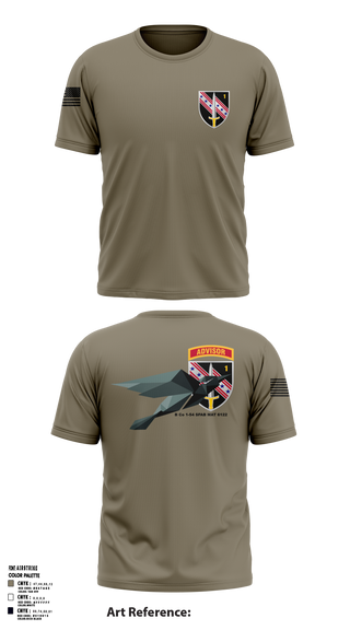 Short Sleeve Performance Shirt, B Co 1-54 SFAB MAT 6122, Army, Teamtime, Team time, sublimation, custom sports apparel, team uniforms, spirit wear, spiritwear, sports uniforms, custom shirts, team store, custom team store, fundraiser sports, apparel fundraiser