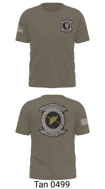 VMFA-332 The Moonlighters 29098342 Short Sleeve Performance Shirt - 76