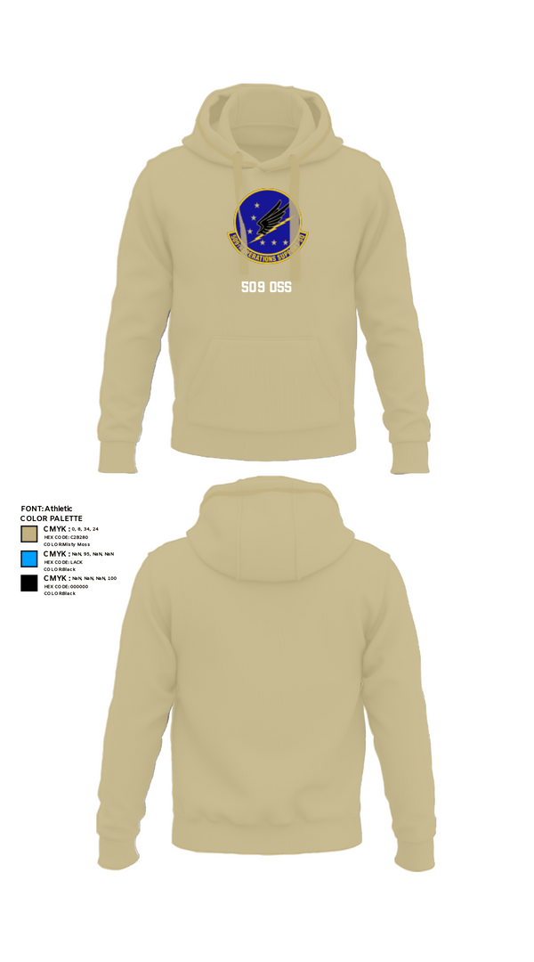 Hoodie, 509 OSS, Air Force, Teamtime, Team time, sublimation, custom sports apparel, team uniforms, spirit wear, spiritwear, sports uniforms, custom shirts, team store, custom team store, fundraiser sports, apparel fundraiser