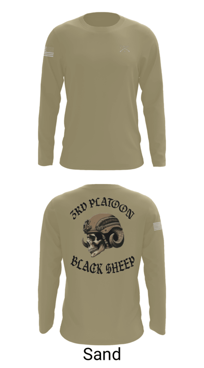 3rd PLT Black Sheep 32884167 Long Sleeve Performance Shirt - 86