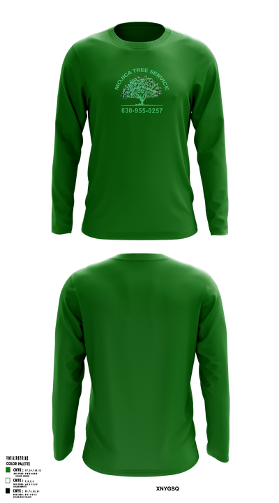 Mojica tree service 87459373 Long Sleeve Performance Shirt - 1