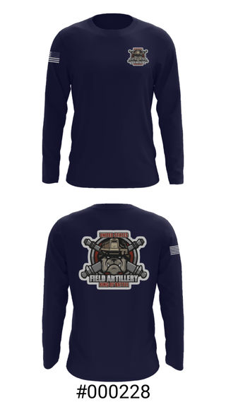 Long Sleeve Performance Shirt, Bravo Battery, Army, Teamtime, Team time, sublimation, custom sports apparel, team uniforms, spirit wear, spiritwear, sports uniforms, custom shirts, team store, custom team store, fundraiser sports, apparel fundraiser