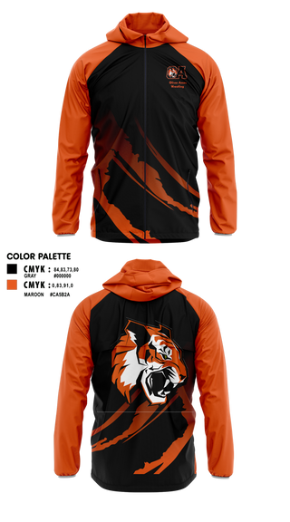Windbreaker, Oliver Ames High School Wrestling, Wrestling, Teamtime, Team time, sublimation, custom sports apparel, team uniforms, spirit wear, spiritwear, sports uniforms, custom shirts, team store, custom team store, fundraiser sports, apparel fundraiser