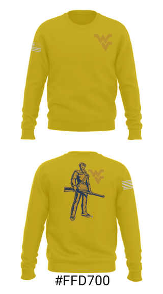 Crew Neck Sweatshirt, West Virginia University Track, Track & Field, Teamtime, Team time, sublimation, custom sports apparel, team uniforms, spirit wear, spiritwear, sports uniforms, custom shirts, team store, custom team store, fundraiser sports, apparel fundraiser