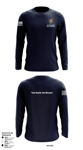 Long Sleeve Performance Shirt, U.S. Army Health Clinic - Baumholder, Army, Teamtime, Team time, sublimation, custom sports apparel, team uniforms, spirit wear, spiritwear, sports uniforms, custom shirts, team store, custom team store, fundraiser sports, apparel fundraiser
